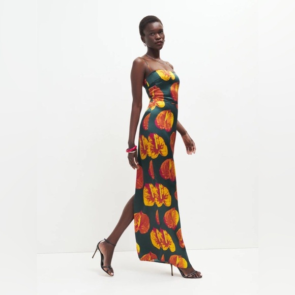 Brand new reformation Frankie Silk Dress - Picture 3 of 14